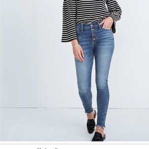 Madewell - 10" High-Rise Skinny Jeans in Cordova Wash: Button-Front size 25